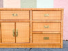 Coastal Chic Rattan Wrapped Dresser