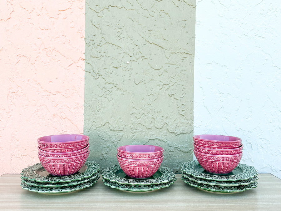 Set of Twelve Gorg Green Salad Plates