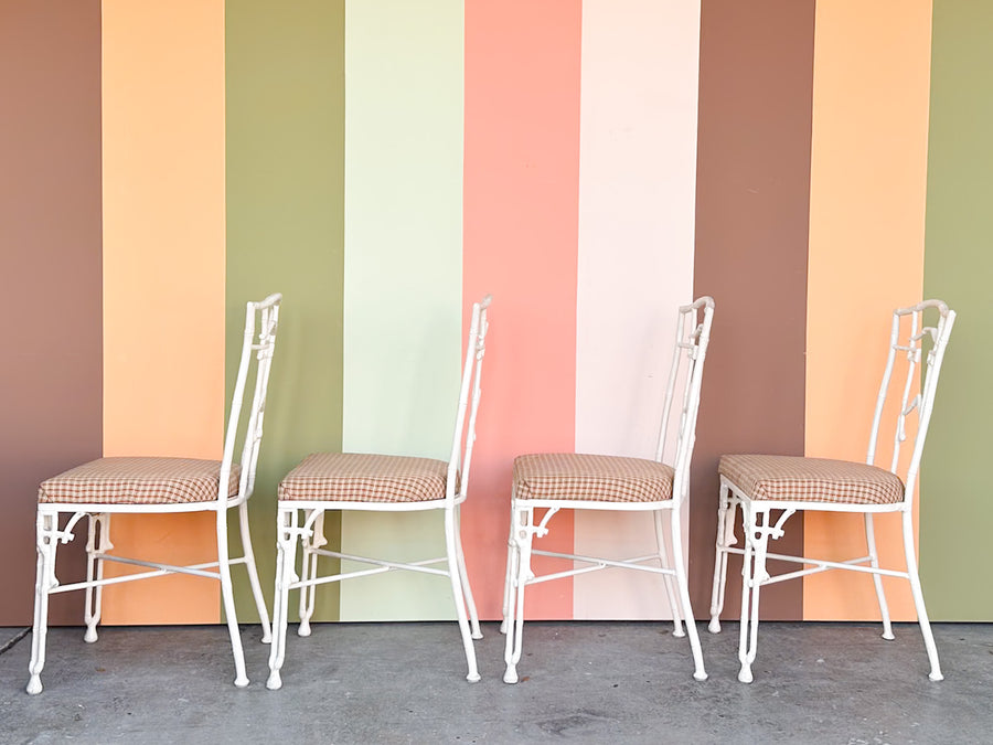 Palm Beach Chic Faux Bamboo Outdoor Dining Set