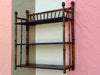 West Indies Style Wood and Bamboo Shelf