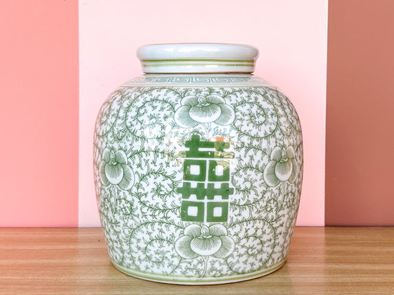 Seafoam Green Temple Jar