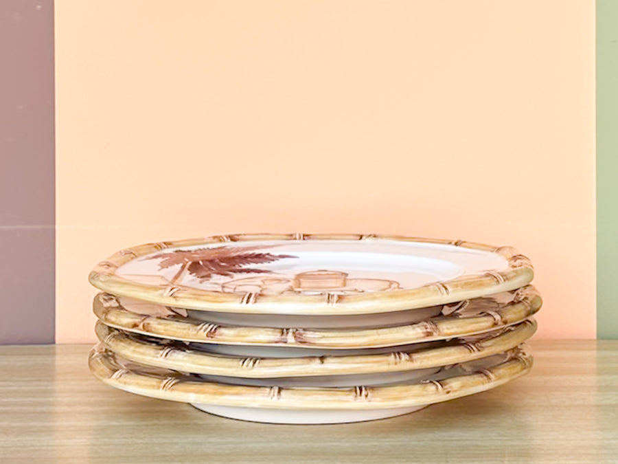 Set of Four Italian Safari Plates