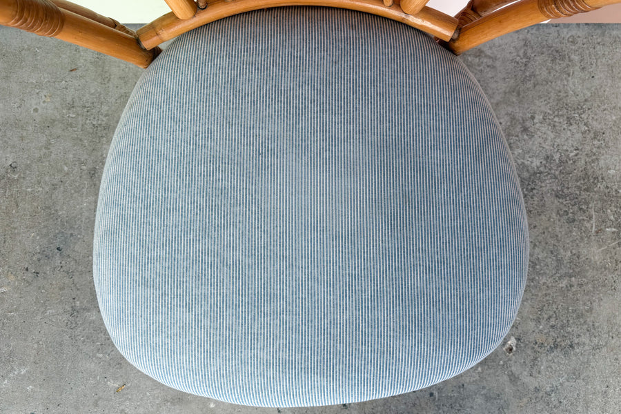 Barrel Back Rattan Accent Chair