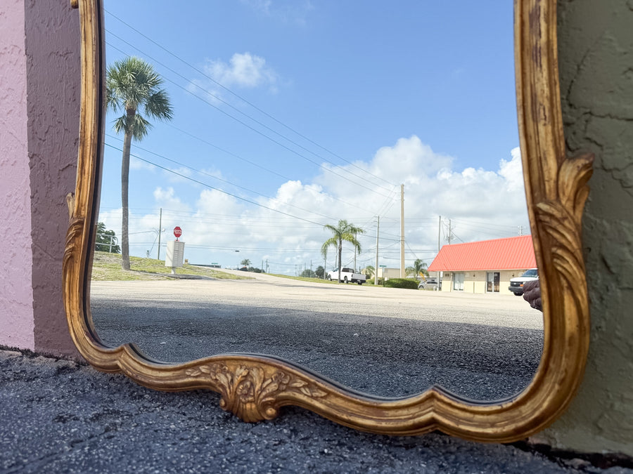 Regency Chic Shell Motif Mirror