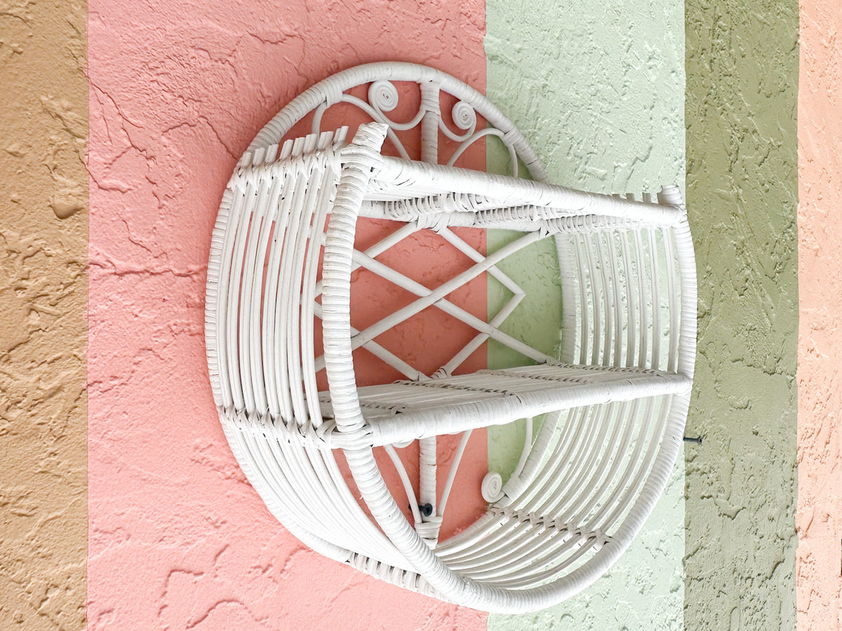 Cute Rattan Wall Shelf