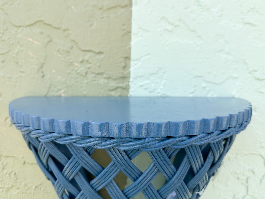Pair of Modern Trellis Wall Shelves