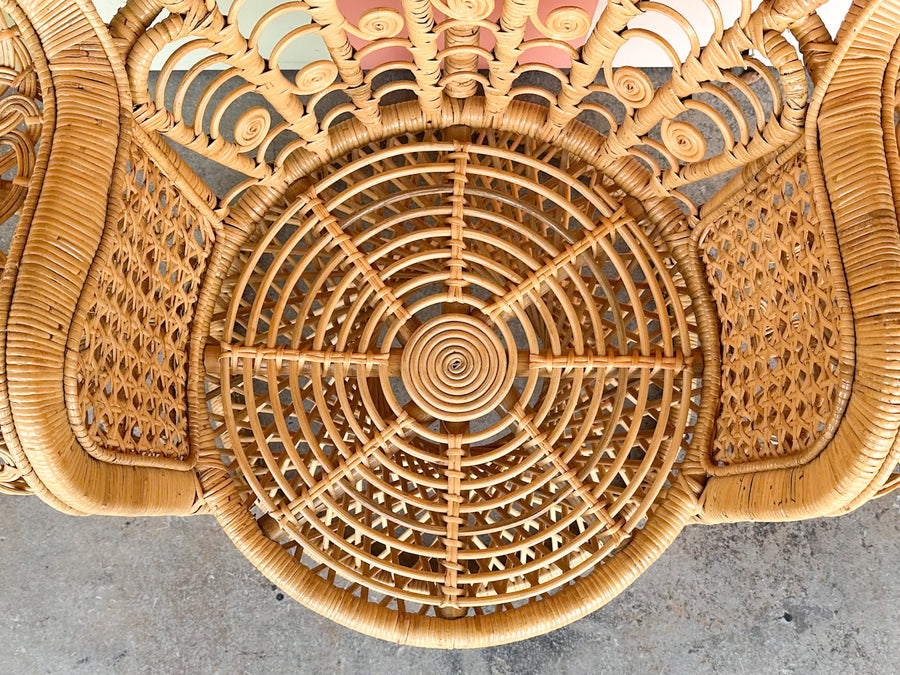 Natural Rattan Peacock Chair