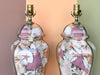 Pair of Old Florida Shell Lamps