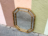 Faux Bamboo Octagon Mirror