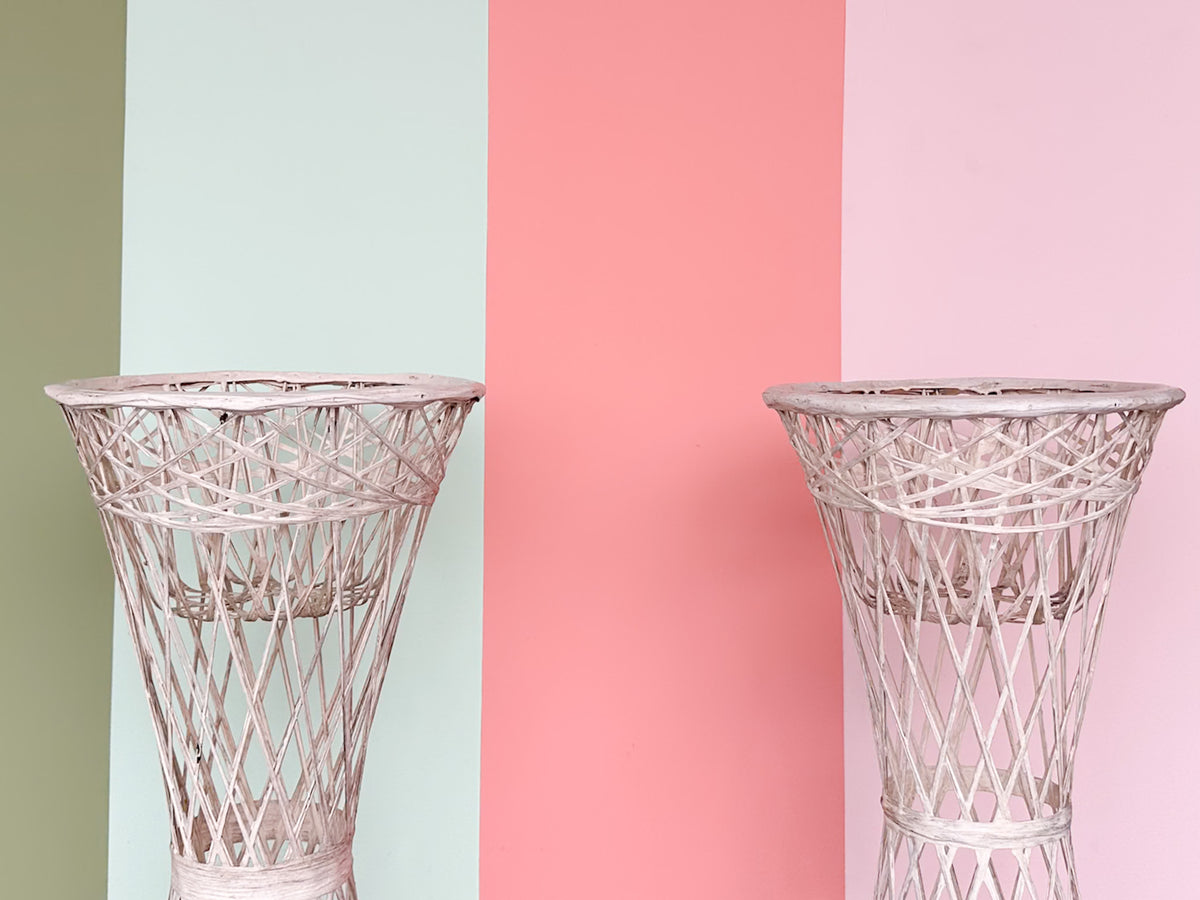 Pair of Webspun Plant Stands
