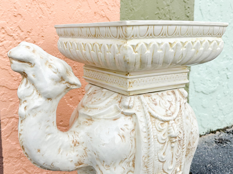 Ceramic Camel Garden Seat