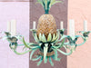 Tole Pineapple Chandelier