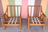 Pair of Old Florida Rattan Lounge Chairs