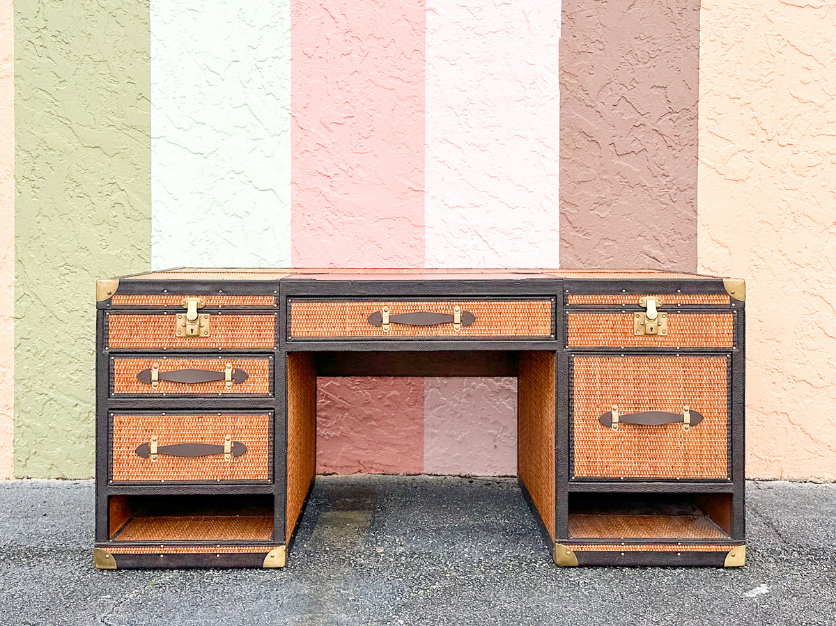 Stiles Brothers Steamer Trunk Coffee Table