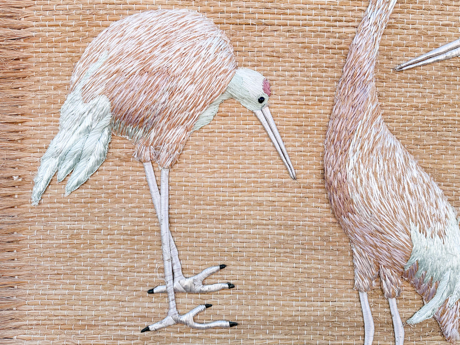 MCM Herons Woven Wall Hanging by Dan Freedman