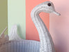 Large Wicker Swan Cachepot