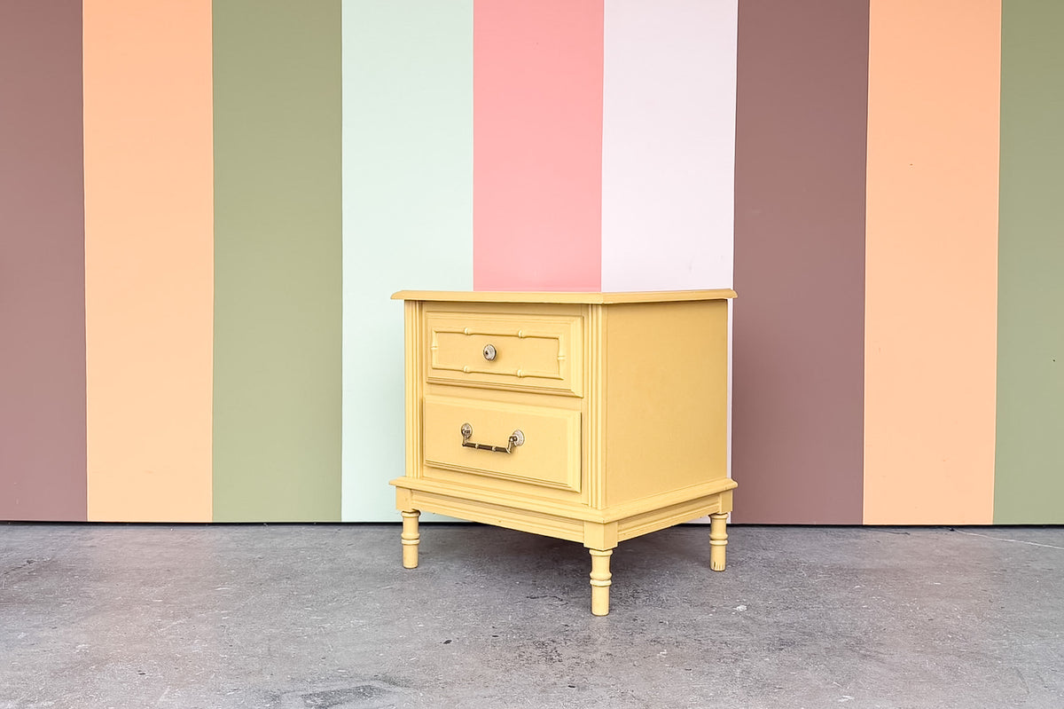 Faux Bamboo Nightstand