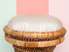 Cute Coastal Rattan Stool