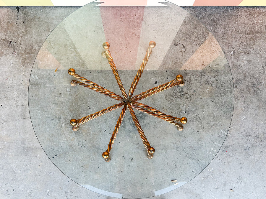 Regency Style Metal Tassel Coffee Table