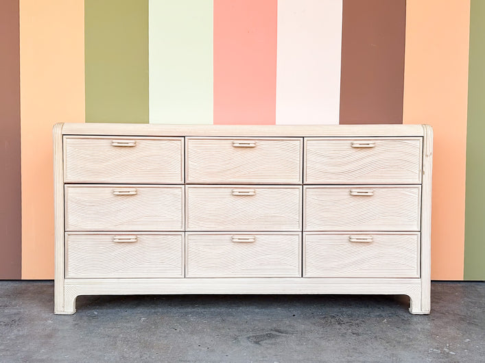 Coastal Chic Pencil Reed Dresser