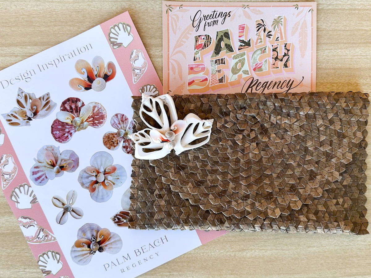 Palm Beach Regency DIY Shell Clutch Kit