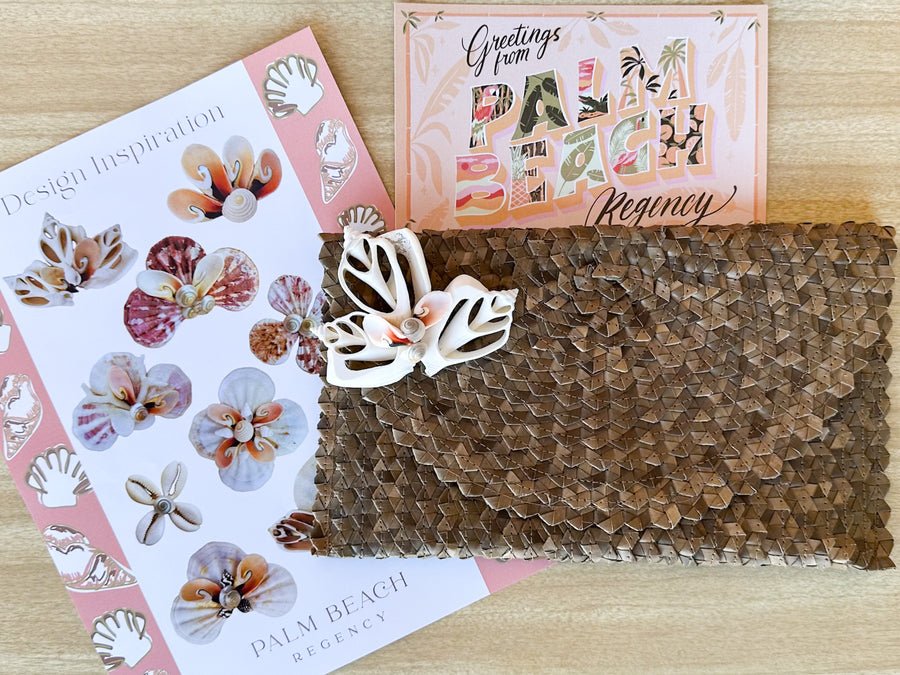 Palm Beach Regency DIY Shell Clutch Kit