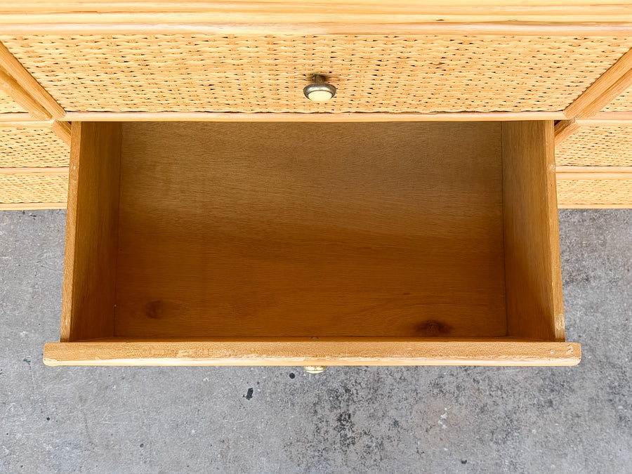Island Style Rattan Wrapped Dresser