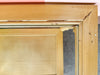 Yellow Faux Bamboo Side Table