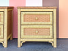 Pair of Henry Link Wicker Nightstands