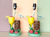 Pair of Tiki Chic Lamps