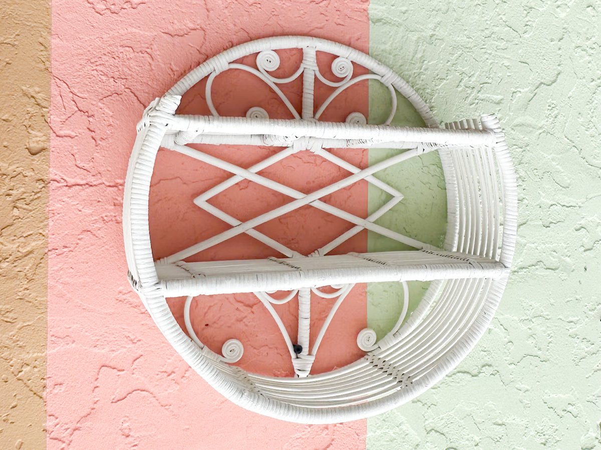 Cute Rattan Wall Shelf