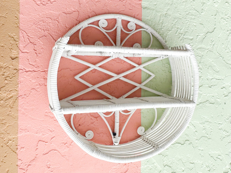 Cute Rattan Wall Shelf