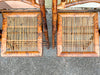 Set of Four Bamboo Folding Chairs