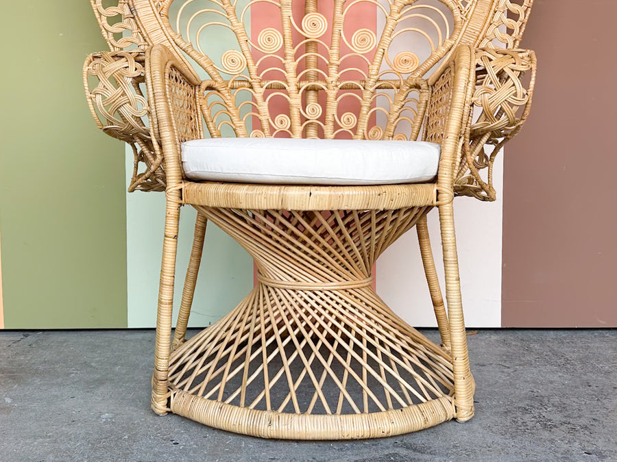 Natural Rattan Peacock Chair