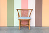 Barrel Back Rattan Accent Chair