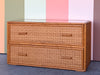Low Slung Coastal Rattan Chest