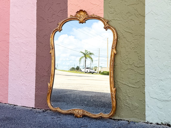 Regency Chic Shell Motif Mirror