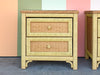 Pair of Henry Link Wicker Nightstands