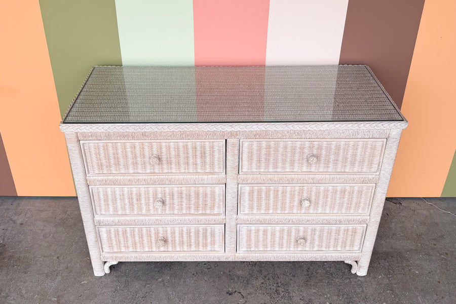 Henry Link Braided Wicker Double Dresser