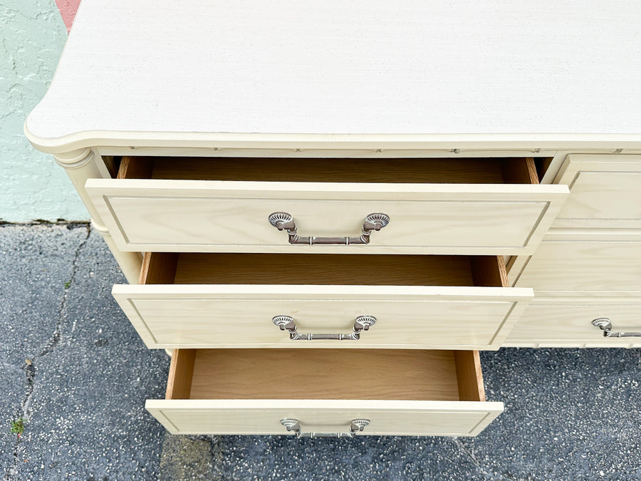 Faux Bamboo Double Dresser