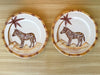 Set of Four Italian Safari Plates