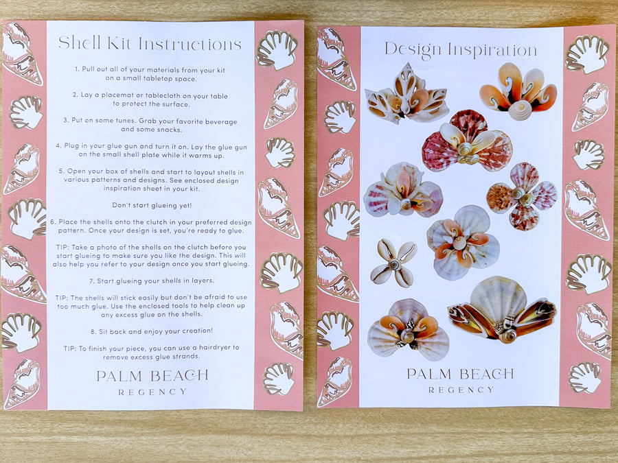 Palm Beach Regency DIY Shell Clutch Kit