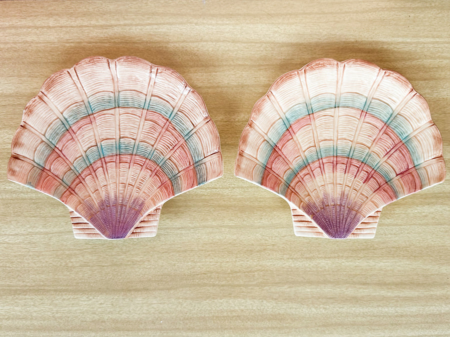 Set of Eight Fitz and Floyd Shell Plates