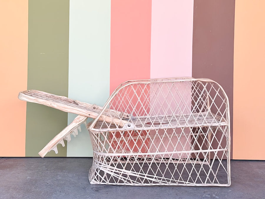 Marbled Pink Webspun Reclining Chair