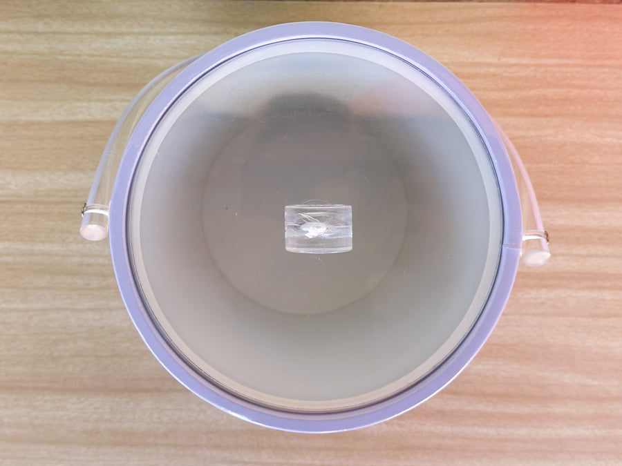 Lavender and Lucite Ice Bucket