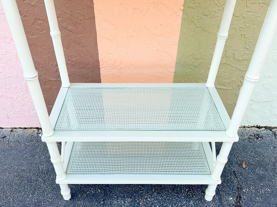 Faux Bamboo Etagere