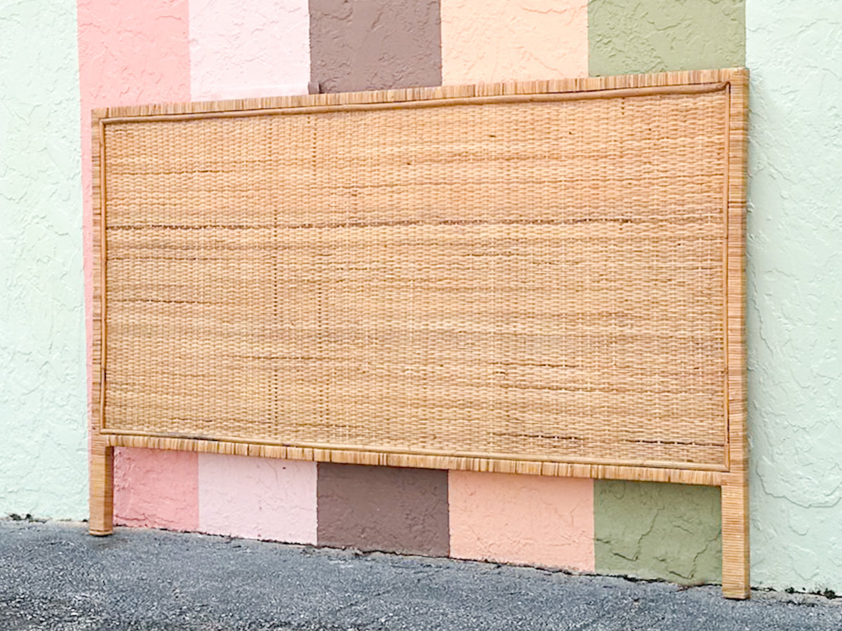 Coastal Chic Rattan King Headboard