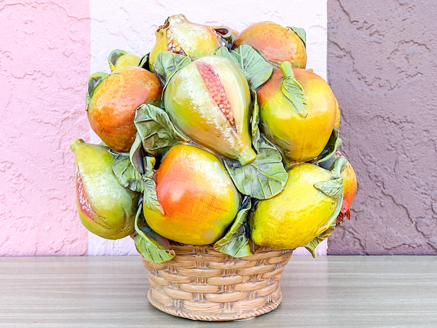 Seasonal Fruits Italian Ceramic Topiary