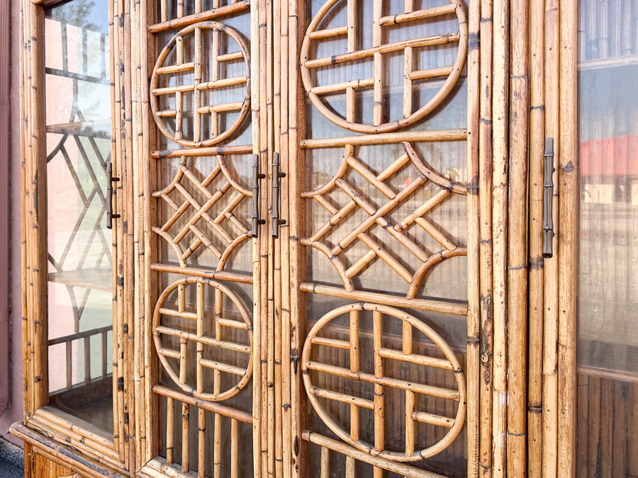 Island Chic Bamboo Pagoda Cabinet