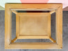 Yellow Faux Bamboo Side Table